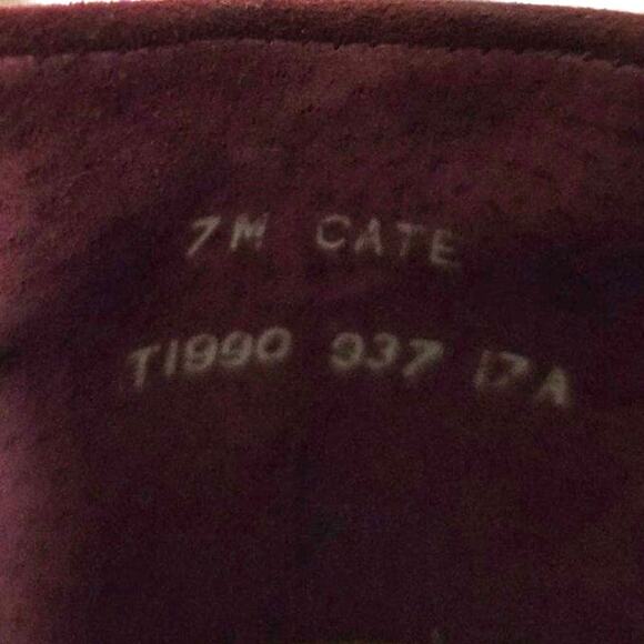 Trotters Burgundy Suede Comfort Loafers Women's Size 7M Slip On Work Flats - Picture 6 of 6